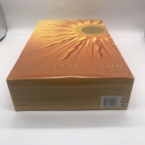 1995 Bob Mackie Goddess of the Sun Barbie Doll NRFB - Picture 13 of 16